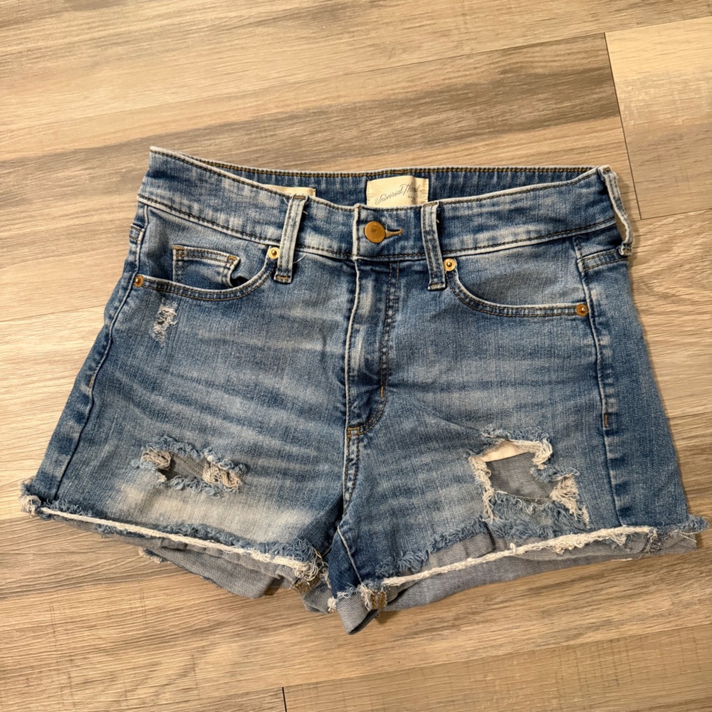 Universal Thread Blue Distressed Jean Shorts
